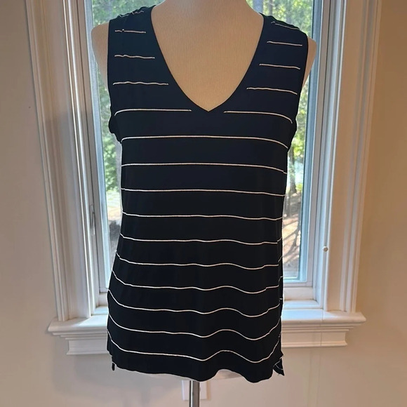 Banana Republic Soft Modal Stripe Tank, Size Small, Like New - Picture 1 of 6
